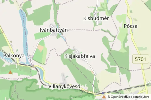 Mapa Kisjakabfalva