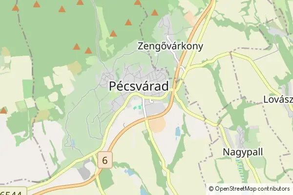 Mapa Pécsvárad