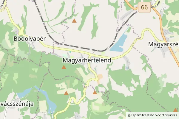 Mapa Magyarhertelend