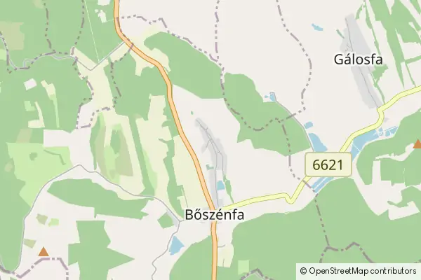 Mapa Bőszénfa