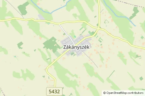 Mapa Zákányszék