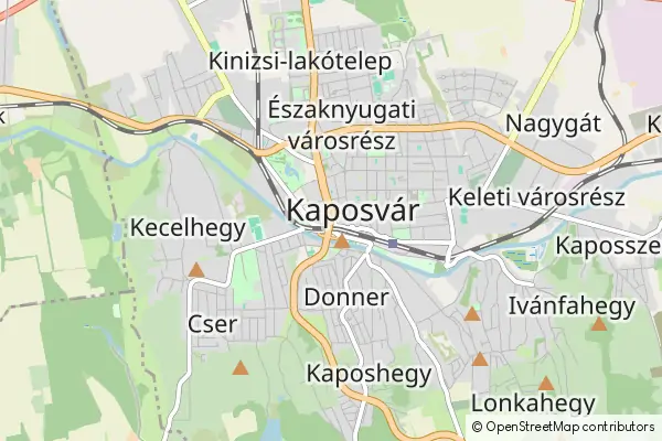 Mapa Kaposvár