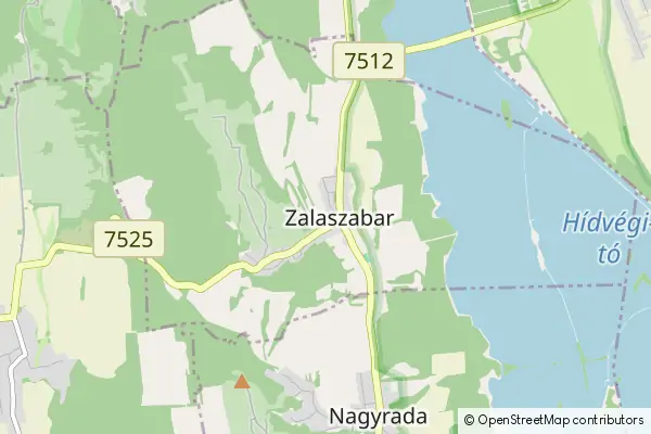 Mapa Zalaszabar