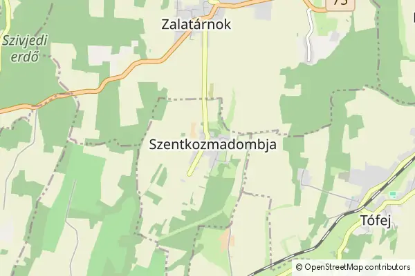 Mapa Szentkozmadombja