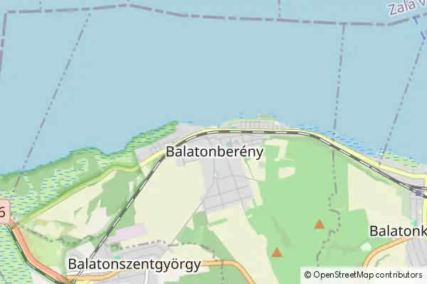 Mapa Balatonberény