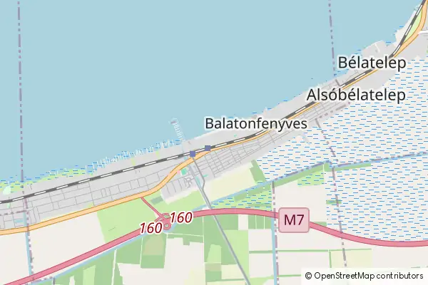 Mapa Balatonfenyves