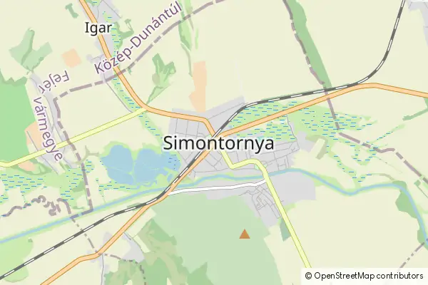 Mapa Simontornya