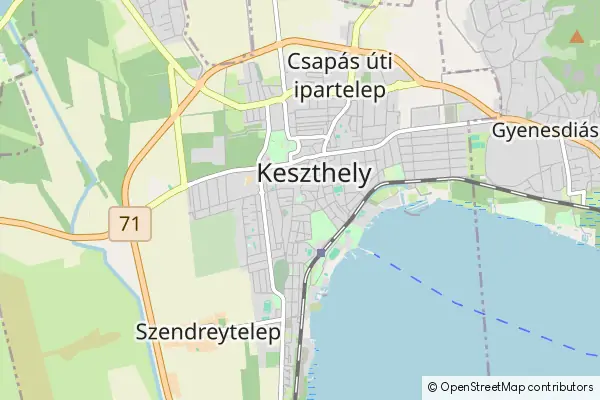 Mapa Keszthely