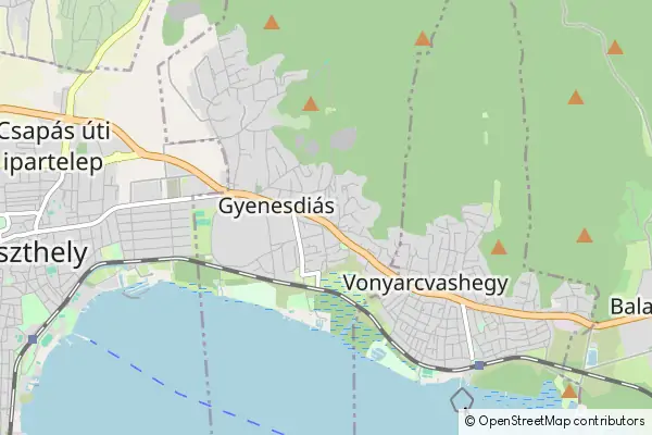 Mapa Gyenesdiás