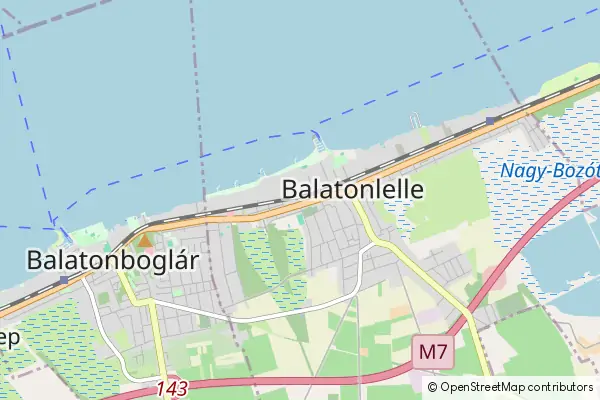 Mapa Balatonlelle