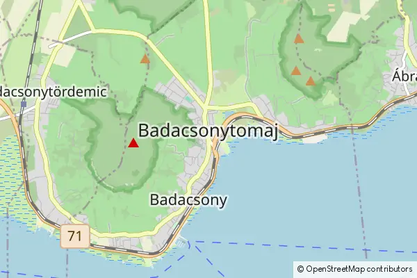 Mapa Badacsonytomaj