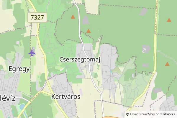 Mapa Cserszegtomaj