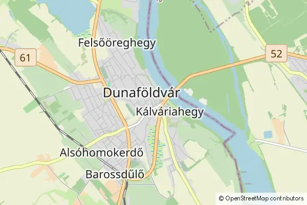 Mapa Dunaföldvár