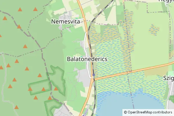 Mapa Balatonederics