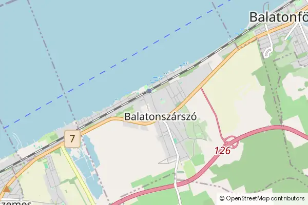 Mapa Balatonszárszó