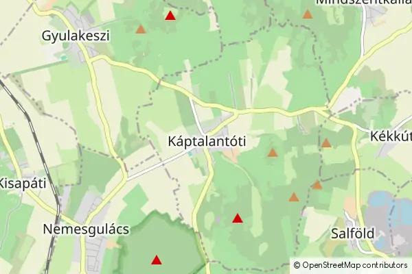 Mapa Káptalantóti