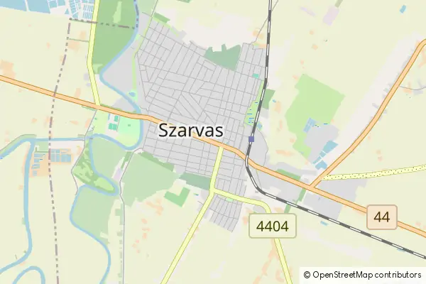 Mapa Szarvas