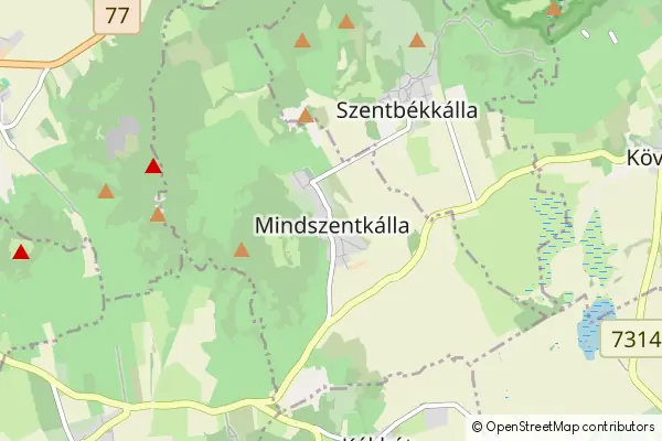 Mapa Mindszentkálla