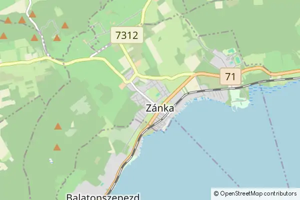 Mapa Zánka