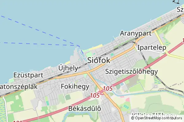 Mapa Siófok