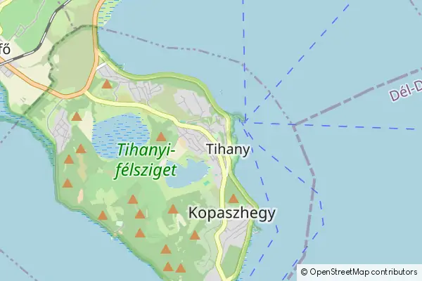 Mapa Tihany