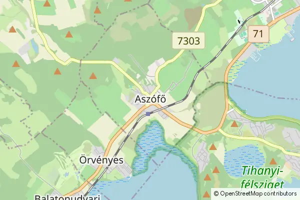 Mapa Aszófő