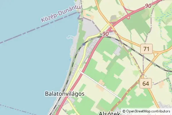 Mapa Balatonvilágos