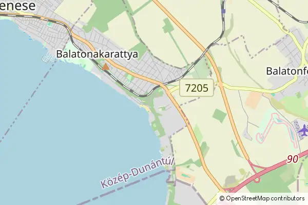 Mapa Balatonakarattya