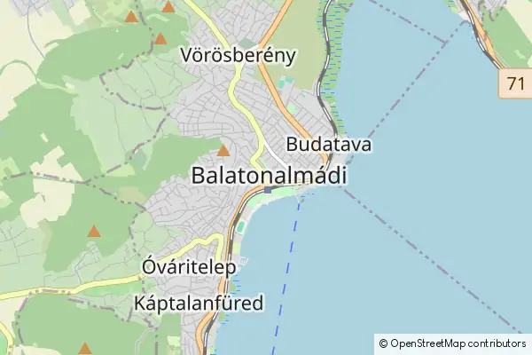 Mapa Balatonalmádi