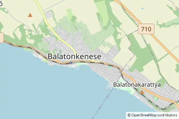 Mapa Balatonkenese