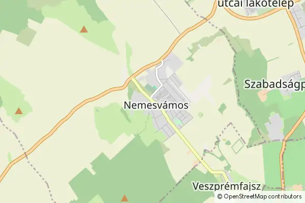 Mapa Nemesvámos