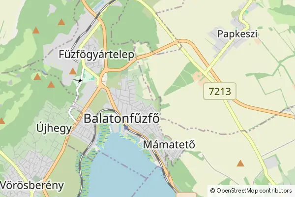 Mapa Balatonfűzfő