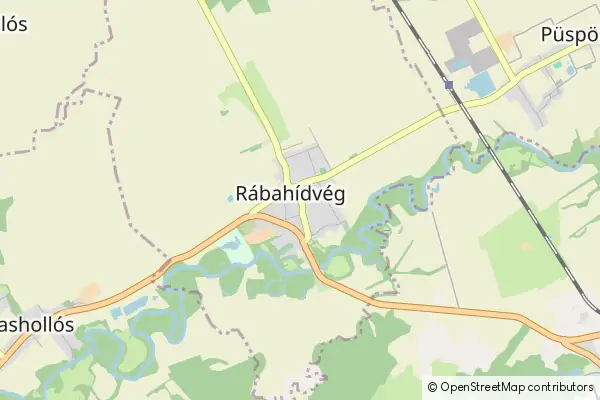 Mapa Rábahídvég