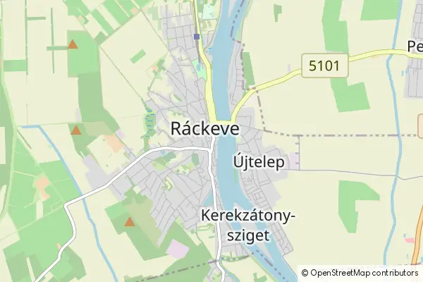 Mapa Ráckeve