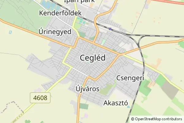 Mapa Cegléd