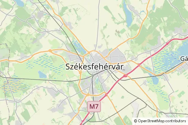 Mapa Székesfehérvár