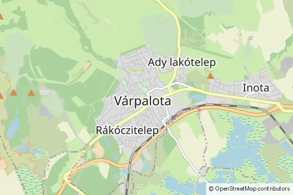 Mapa Várpalota