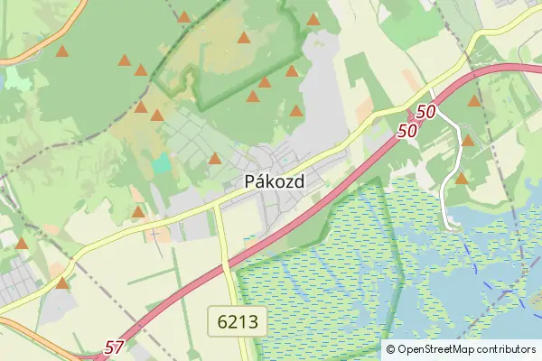 Mapa Pákozd