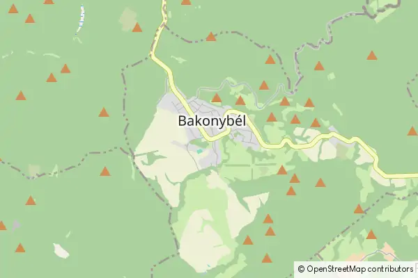 Mapa Bakonybél