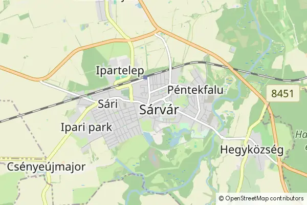 Mapa Sárvár