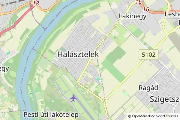 Mapa Halásztelek