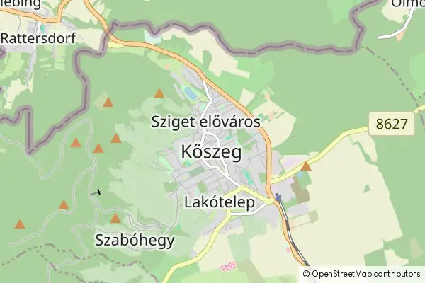 Mapa Kőszeg