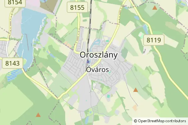 Mapa Oroszlány