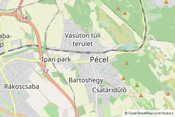 Mapa Pécel