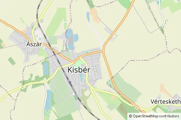 Mapa Kisbér