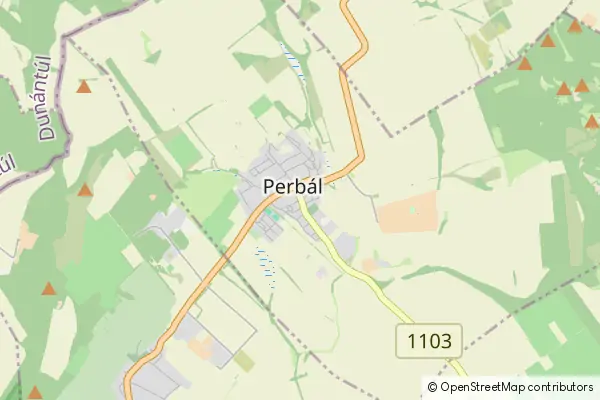 Mapa Perbál