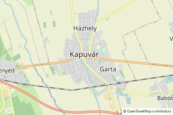 Mapa Kapuvár