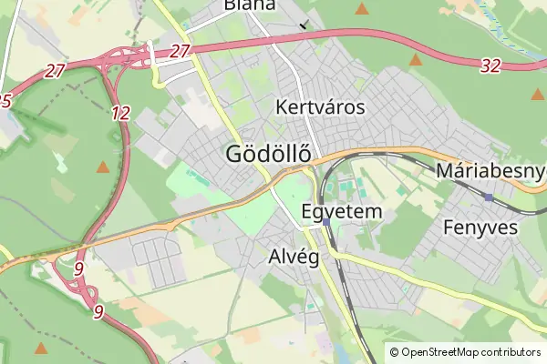 Mapa Gödöllő