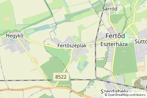 Mapa Fertőszéplak