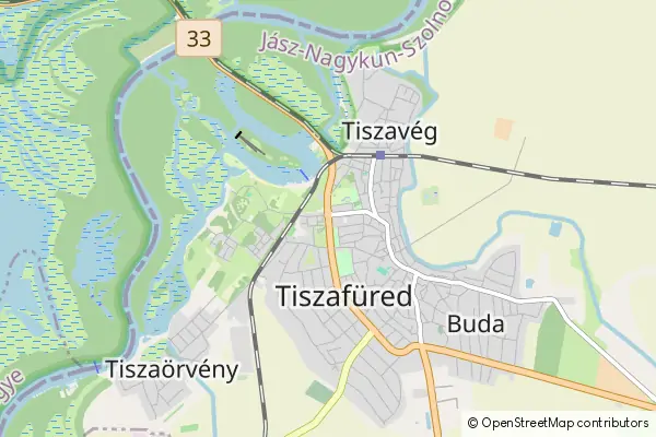 Mapa Tiszafüred